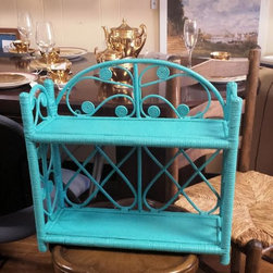 Painted Shelf in Blue - Wall Decor