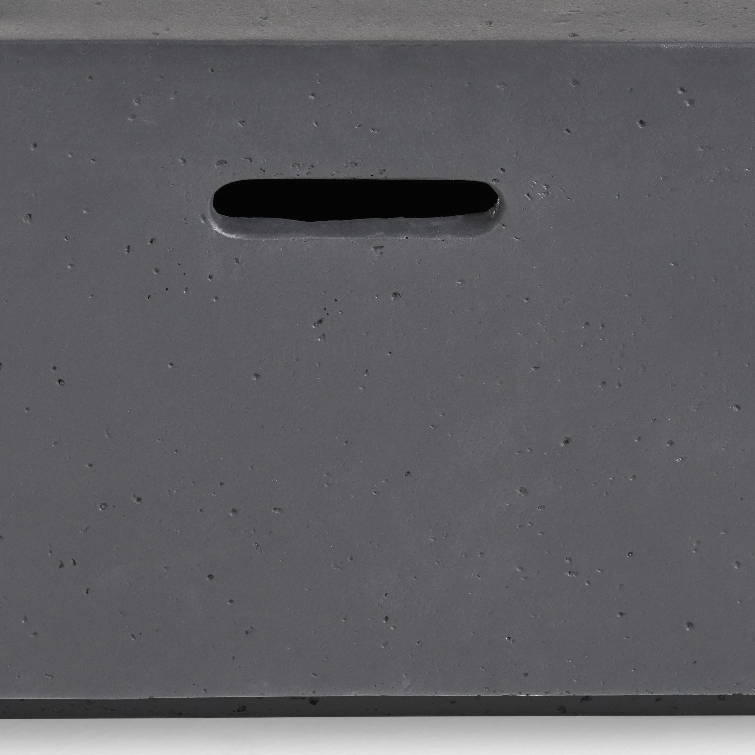 GDF Studio Jaxon Outdoor 50,000 BTU Rectangular Fire Table with Tank Holder, Dark Gray