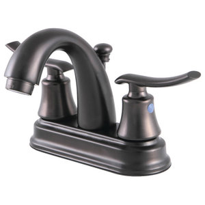 Kingston Brass FB7625JL Jamestown 4 Centerset Lavatory Faucet with Retail Pop-Up 4 in Spout Reach Oil Rubbed Bronze 