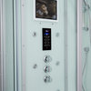 Platinum Arezzo Walk-in Steam Shower Sauna Spa w/ jets Smart TV Bluetooth , Whit
