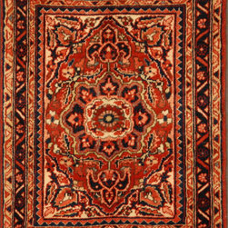 Persian Heris rug 2'9 X 3'4 - Area Rugs