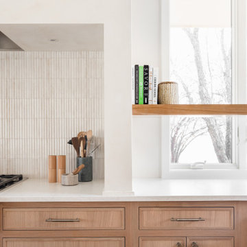 A Nature-Inspired Kitchen & Living Room with Natural Quarter-Sawn White Oak