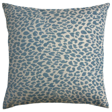 The Pillow Collection Blue Dupont Throw Pillow, 20"