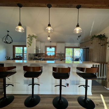 Stunning Kitchen Remodel Done with New Two-Tone Cabinets