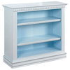 Soraya Beach Cottage Collection Console & Accent Bookcase, Baby Blue, 36" X 36"