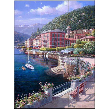Tile Mural, Lakeside At Bellagio by Sam Park/Soho Editions