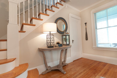 Entryway - coastal entryway idea in Boston