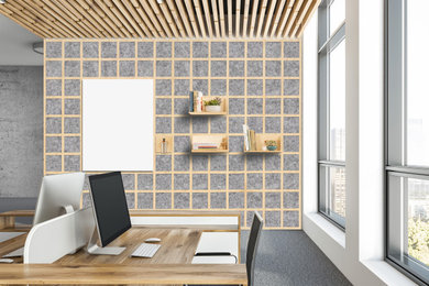 Inspiration for a contemporary home office remodel in Salt Lake City
