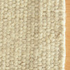 White Flour Wool Berber Solid Rug, 3'x5'