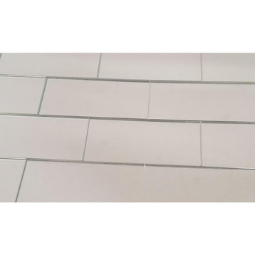 Miseno MT-WHSRES0306-SI Reflections - 3" x 6" Rectangle Wall Tile - Silver