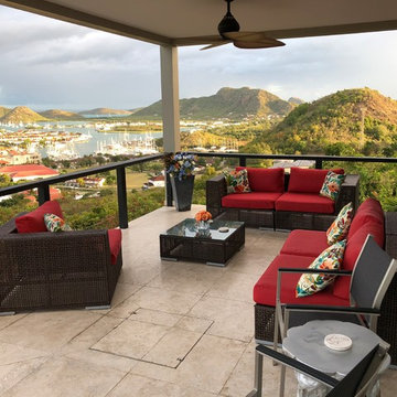 Sunbrella cushion covers brighten scenic overlook