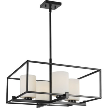 Chadwick Collection 4-Light Black Chandelier