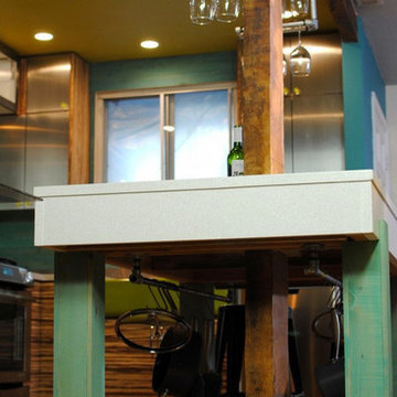 Re-purposed Rustic Industrial Kitchen