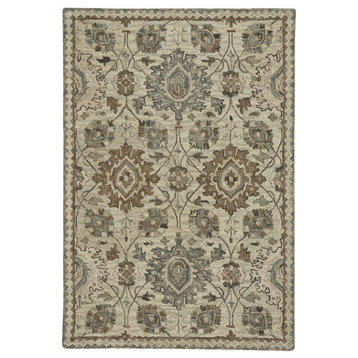 Capel Lincoln Neutral 2580_600 Hand Tufted Rugs - 5' X 8' Rectangle