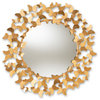 Bastienne Antique Gold Butterfly Accent Wall Mirror