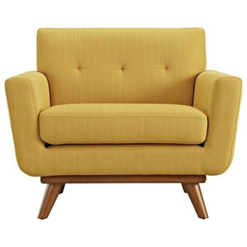 Griffon Upholstered Fabric Armchair, Citrus