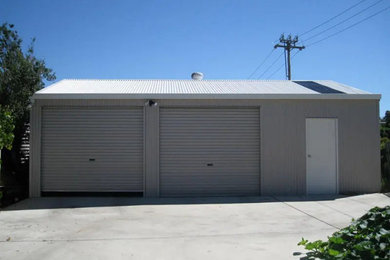 Photo of a garage.