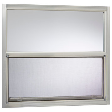 30x27 Mobile Home Single Hung Aluminum Window, Siliver