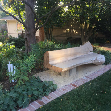 Elm log bench
