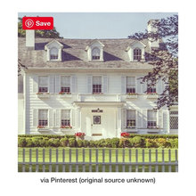 White House with  White/Light Gray Shutters