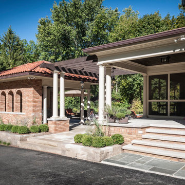 Tuscan Style Outside Kitchen Living