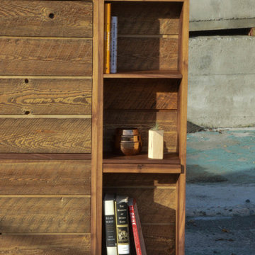 Storage Headboard with Hidden Shelf