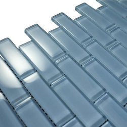 1x3 Blue Glossy Subway Glass Mosaic Tiles - Home Accessories & Decor