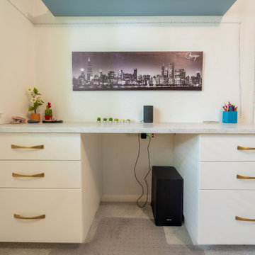 Murphy Bed & Built Ins Add Creative Update to Reston Home Bedroom