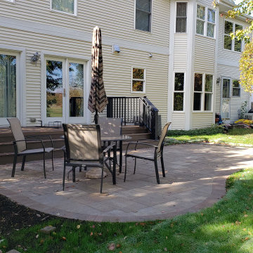 Belgard Danville Beige Patio & TimberTech Dark Roast Deck in Buffalo Grove, IL