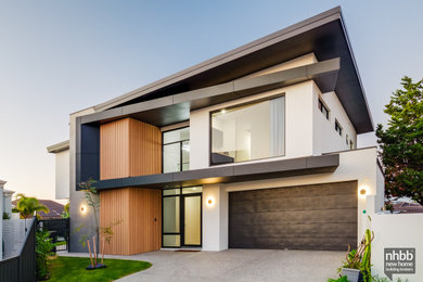 This is an example of a large modern house exterior in Perth.