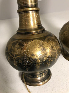 Etched Brass Lamps have faded