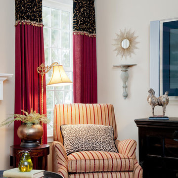 A cozy reading corner by Julie Forte Designs