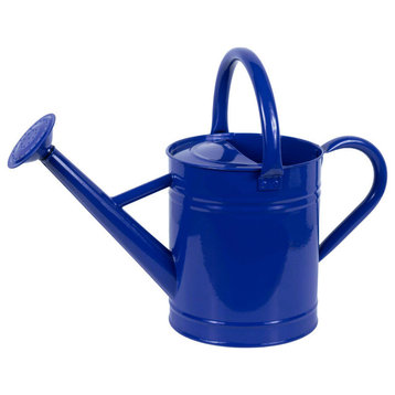 Gardener's Select Standard Garden Outdoor Watering Can, Navy Blue, 3.5 Liters