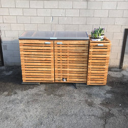 Garbage Storage/Planter/Medium Security Outdoor Locker/Horizontal Slat - Products