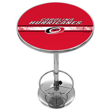 NHL Chrome Pub Table, Carolina Hurricanes