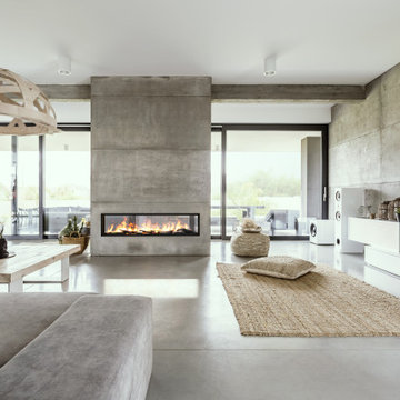 VITA Fireplaces 72" See-Thru | Built-In Linear Vapor-Fire Feature