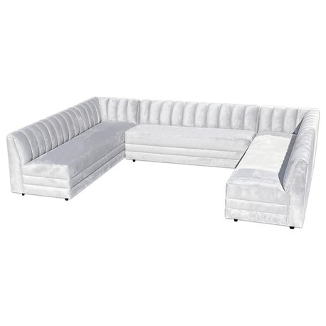 3-Piece U-Shaped Banquette Sofa Sectional