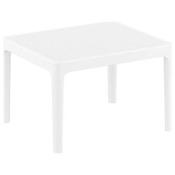 Siesta Sky Side Table 24 inch White ISP109-WHI