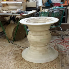 Custom wood Table base