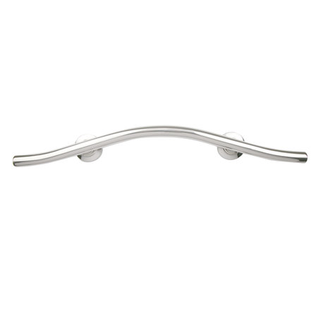 30" Maverick Double Arched Curved/Wave Bathroom Shower Grab Bar, Polished