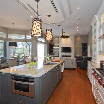 Kitchen and Wetbar with Entertainment Wall Bonita Springs FL Bonita Bay