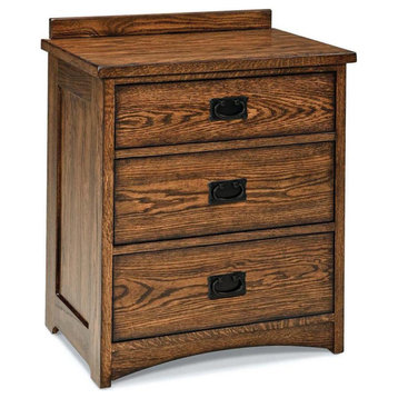 3 Drawer Nightstand In Mission
