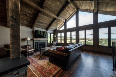 Family room - rustic family room idea in San Francisco