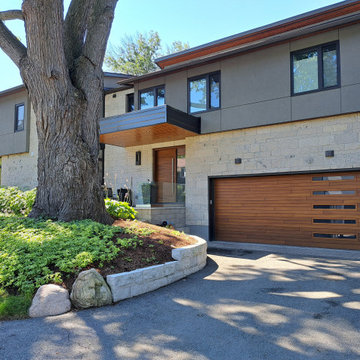 Contemporary Design Wood Garage Door