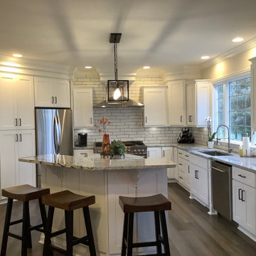 Before & After Shaker White Kitchen