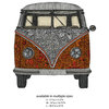 Volkswagen Bus Art Wall Sticker Decal, The Van by Valentina Harper, Medium