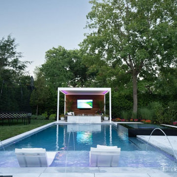 Dramatic Nighttime Oasis