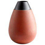 Cyan - Cyan Large Regent Vase 10158, Flamed Copper - This Large Regent Vase from Cyan has a finish of Flamed Copper and fits in well with any Transitional style decor.