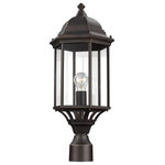 Sea Gull Lighting - Sea Gull Lighting 8238701-71 Sevier - One Light Outdoor Post Lantern - The Sevier outdoor collection by Sea Gull LightingSevier One Light Out Antique Bronze Clear *UL: Suitable for wet locations Energy Star Qualified: n/a ADA Certified: n/a  *Number of Lights: Lamp: 1-*Wattage:100w A19 Medium Base bulb(s) *Bulb Included:No *Bulb Type:A19 Medium Base *Finish Type:Antique Bronze