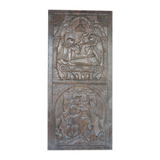 Mogulinterior - Consigned Vintage Carving  Love Passion Desire Hand Carved Panel Wall Sculpture - Wall Accents